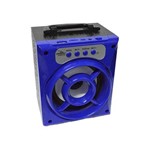 Ficha técnica e caractérísticas do produto Caixa de Som Bluetooth Sd Card Usb P2 Fm Bivolt 80 Db Just do Azul