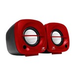 Ficha técnica e caractérísticas do produto Caixa de Som C3 Tech Sp-303rd 2.0 3w Vermelha
