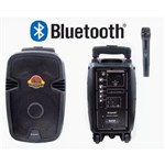Caixa de Som Ecopower EP-S300 300w 8" Rádio FM/Bluetooth/USB Microfone