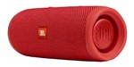Ficha técnica e caractérísticas do produto Caixa de Som Jbl Flip 5 Vermelha Bluetooth 20w Portátil Nf-e