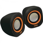 Ficha técnica e caractérísticas do produto Caixa de Som Oex Speaker Round USB, P2, 8W - Sk-100 Laranja/Preto
