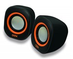 Ficha técnica e caractérísticas do produto Caixa de Som Oex Speaker Round USB, P2, 8W - SK-100 Laranja/Preto - OEX