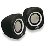 Ficha técnica e caractérísticas do produto Caixa de Som Oex Speaker Round Usb P2, 8w, Sk-100 Preto/branco