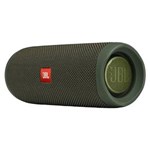 Ficha técnica e caractérísticas do produto Caixa de Som Portátil JBL Flip 5 com Bluetooth, à Prova D'água - Verde