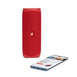 Ficha técnica e caractérísticas do produto Caixa de Som Portátil JBL Flip 5 com Bluetooth Vermelho