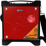 Ficha técnica e caractérísticas do produto Caixa de Som Portátil Lenoxx CA301 Vermelha 40W USB Micro SD Rádio FM