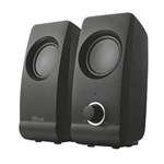 Ficha técnica e caractérísticas do produto Caixa de Som Remo 2.0 Speaker Set Trust - Preto