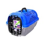 Ficha técnica e caractérísticas do produto Caixa de Transporte Cães e Gatos Panther 4 Azul com Pote
