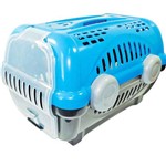 Ficha técnica e caractérísticas do produto Caixa de Transporte Furacão Pet Luxo Azul - Tam.01