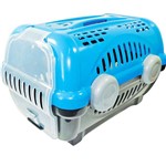 Ficha técnica e caractérísticas do produto Caixa de Transporte Furacão Pet Luxo Azul