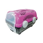 Ficha técnica e caractérísticas do produto Caixa de Transporte Furacão Pet Luxo Nº2 - Rosa