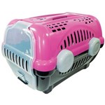 Ficha técnica e caractérísticas do produto Caixa de Transporte Furacão Pet Luxo N1, Rosa