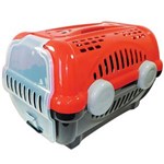 Ficha técnica e caractérísticas do produto Caixa de Transporte Furacão Pet Luxo N1, Vermelha