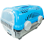 Ficha técnica e caractérísticas do produto Caixa de Transporte Furacão Pet Luxo - Tamanho 1 Azul