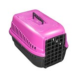 Ficha técnica e caractérísticas do produto Caixa de Transporte N.2 Cão Cachorro Gato Pequena Rosa