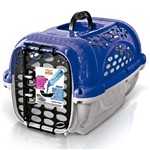 Ficha técnica e caractérísticas do produto Caixa de Transporte para Cães e Gatos Panther Nº1 - Azul - Plast Pet