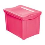 Ficha técnica e caractérísticas do produto Caixa Organizadora 30,7x42,5x30,5cm Rosa 30L Radical Color Ordene