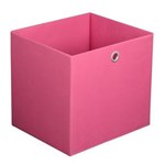 Ficha técnica e caractérísticas do produto Caixa Organizadora 30cmx28cm Acasa Móveis Rosa - Rosa