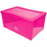 Ficha técnica e caractérísticas do produto Caixa Organizadora 65L Rosa