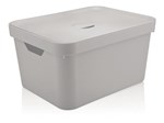Ficha técnica e caractérísticas do produto Caixa Organizadora Branca Cube G CC650 com Tampa - OU