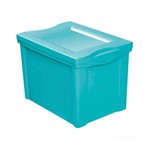 Ficha técnica e caractérísticas do produto Caixa Organizadora com Tampa 30L Plástico Verde Color Ordene