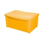 Ficha técnica e caractérísticas do produto Caixa Organizadora com Tampa 65L Plástico Amarelo Color Ordene Ordene