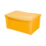 Ficha técnica e caractérísticas do produto Caixa Organizadora com Tampa 65l Plástico Amarelo Color Ordene