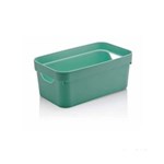 Ficha técnica e caractérísticas do produto Caixa Organizadora Cube 5,3L Pequena Verde Menta OU OU - Verde