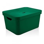 Ficha técnica e caractérísticas do produto Caixa Organizadora Cube com Tampa Verde Amazônia G - OU