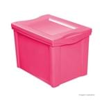 Ficha técnica e caractérísticas do produto Caixa Organizadora de Plástico Color 30 Litros Rosa Ordene