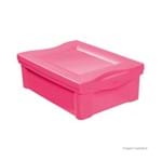 Ficha técnica e caractérísticas do produto Caixa Organizadora de Plástico Color 13,5 Litros Rosa Ordene