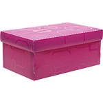 Ficha técnica e caractérísticas do produto Caixa Organizadora Dellosmile Mini Rosa Pink