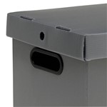 Ficha técnica e caractérísticas do produto Caixa Organizadora Desmontável M Prata - Prontobox
