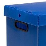 Ficha técnica e caractérísticas do produto Caixa Organizadora Desmontável GG Azul - Prontobox