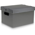 Caixa Organizadora Desmontável GG Prata - Prontobox