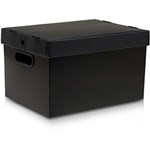 Ficha técnica e caractérísticas do produto Caixa Organizadora Desmontável G Preto - Prontobox
