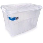 Ficha técnica e caractérísticas do produto Caixa Organizadora Gran Box Alta 78 Litros Plasútil Transparente - Plasutil