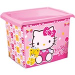 Ficha técnica e caractérísticas do produto Caixa Organizadora Hello Kitty 20L Rosa - Monte Libano