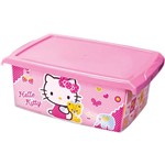 Ficha técnica e caractérísticas do produto Caixa Organizadora Hello Kitty 10L Rosa - Monte Libano