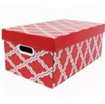 Caixa Organizadora Papelão Vermelho 31x21x16cm 22,78L Facilit Boxgraphia