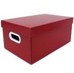 Ficha técnica e caractérísticas do produto Caixa Organizadora Papelão Vermelho 17,5x24,5x39,5cm 16,93L Office Boxgraphia