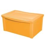 Ficha técnica e caractérísticas do produto Caixa Organizadora Plástico Amarelo 30,7x63,5x42,5cm 65L Ordene
