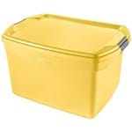Ficha técnica e caractérísticas do produto Caixa Organizadora Plástico Amarelo 29L Flex Sanremo