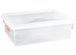 Ficha técnica e caractérísticas do produto Caixa Organizadora Plástico com Tampa Transparente 11 L Bioprátika Pleion - PLE 006