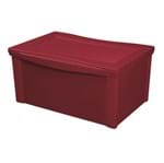 Ficha técnica e caractérísticas do produto Caixa Organizadora Plástico Vermelho 30,7x63,5x42,5cm 65L Ordene
