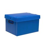 Ficha técnica e caractérísticas do produto Caixa Organizadora Prontobox Media Azul Polycart