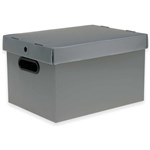Ficha técnica e caractérísticas do produto Caixa Organizadora Prontobox Prata 440X320X260 GD - Polycart