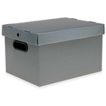 Ficha técnica e caractérísticas do produto Caixa Organizadora Prontobox Prata 360X265X230 MD - Polycart