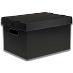 Ficha técnica e caractérísticas do produto Caixa Organizadora Prontobox Preto 560X365X300 XG - Polycart