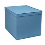 Ficha técnica e caractérísticas do produto Caixa Organizadora TNT Azul 32,5x54,5x43,5cm Spaceo